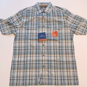 Croft & Barrow SZ Small Plaid Quick Dry Shirt D26